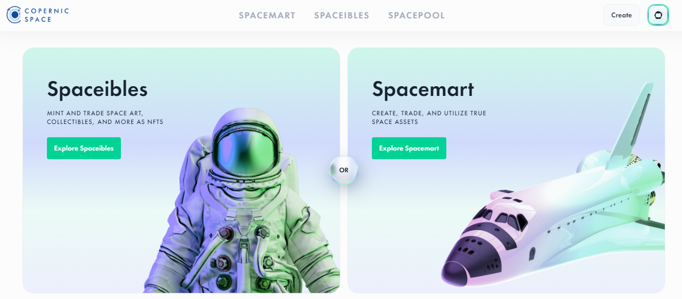 Welcome to Spaceibles! The first digital market for space art, collectibles, and more.